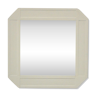 beige square diamond mirror