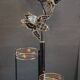 Vintage Hollywood Regency Floor Lamp Lotus Flowers