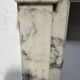 Louis XVI Style White Veined Carrara Marble Fireplace 19th Century