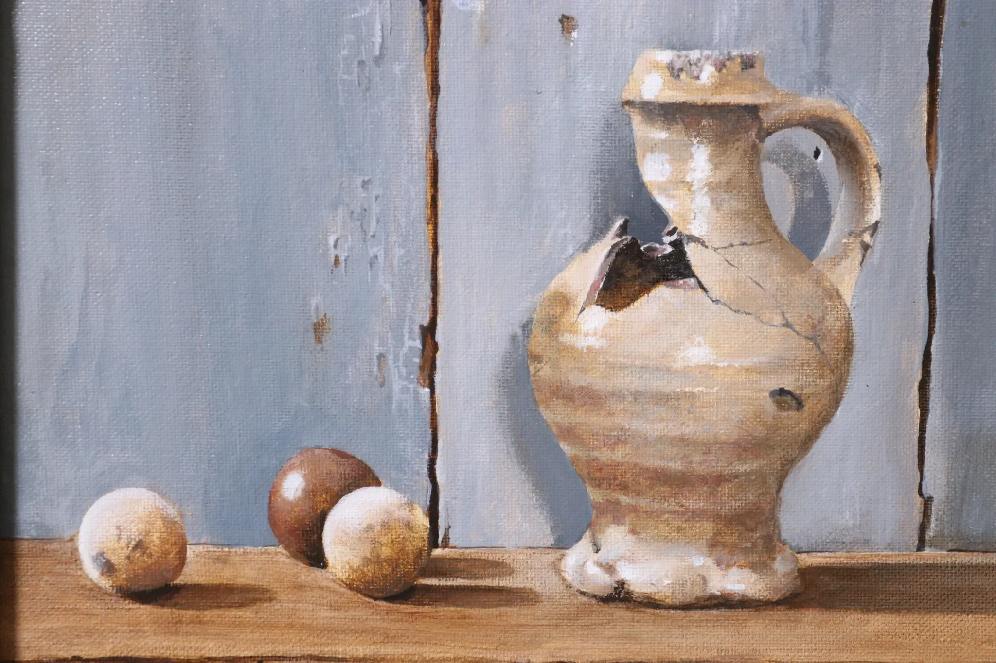 Still life with Jacoba jug and balls – Marjolein van den Berg, c. 2011