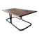 Industrial metal and wood coffee table