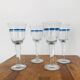 4 Danish Holmegaard “Blue bell” glasses signed