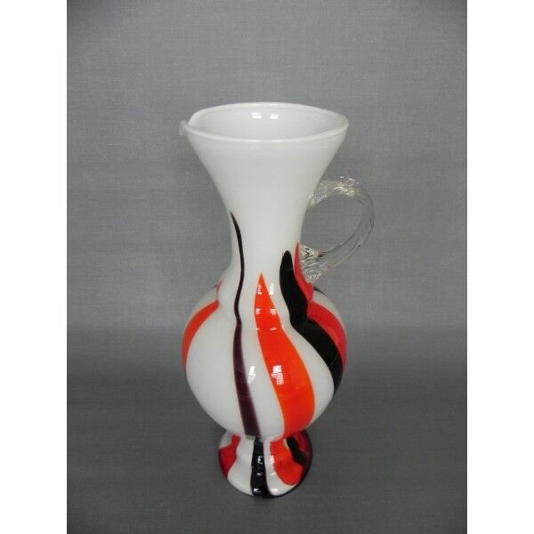 Pitcher vintage glass with handle