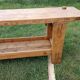 Old solid wood carpenter's workbench