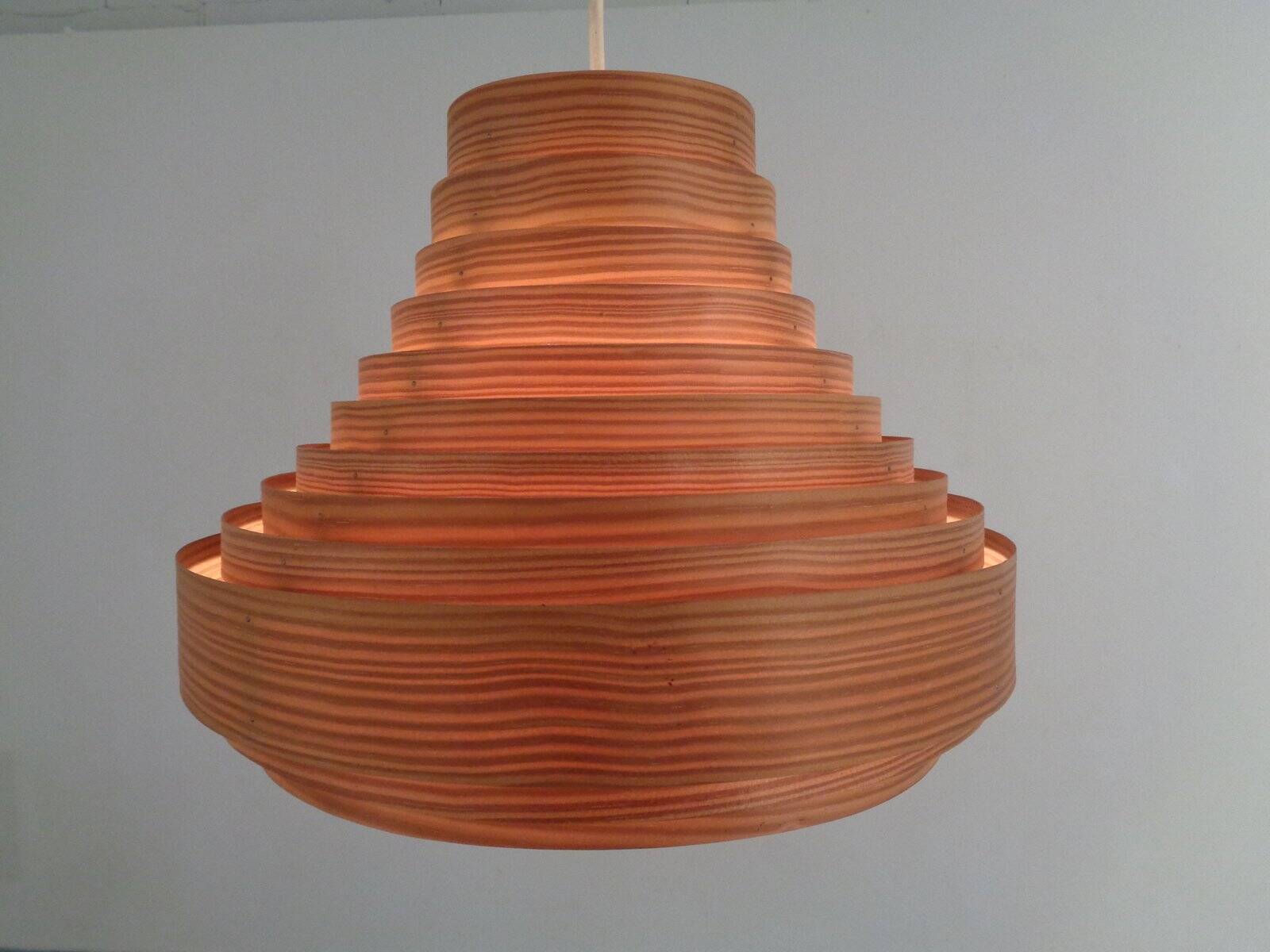 Wooden Lamella Ceiling Lamp by Hans-Agne Jakobsson for Hans-Agne Jakobsson AB Markaryd, 1960s