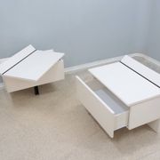 Paolo Piva lacquered nightstands B&B Italia 1970s