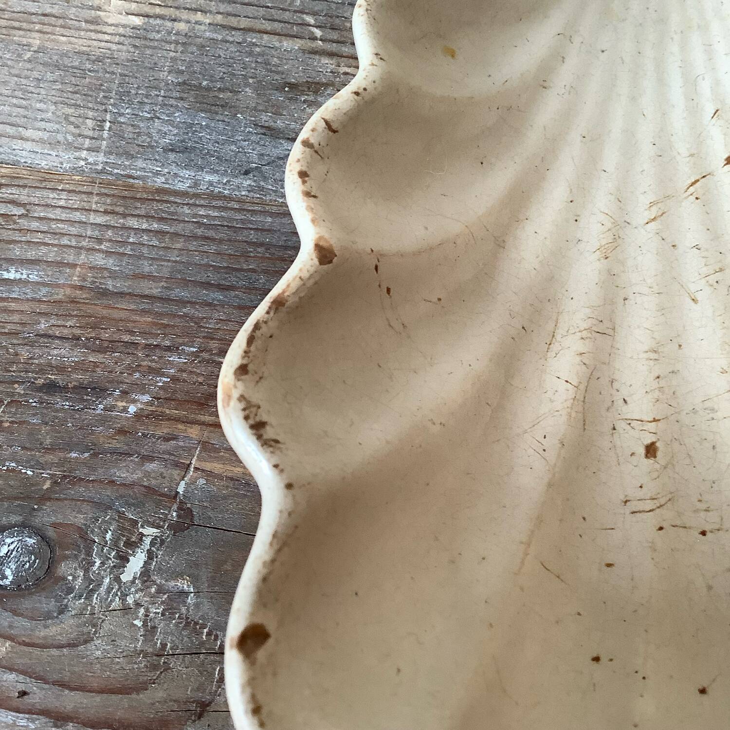 Sarreguemines shell dish