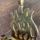 Chandelier, brass Hanukkah menorah