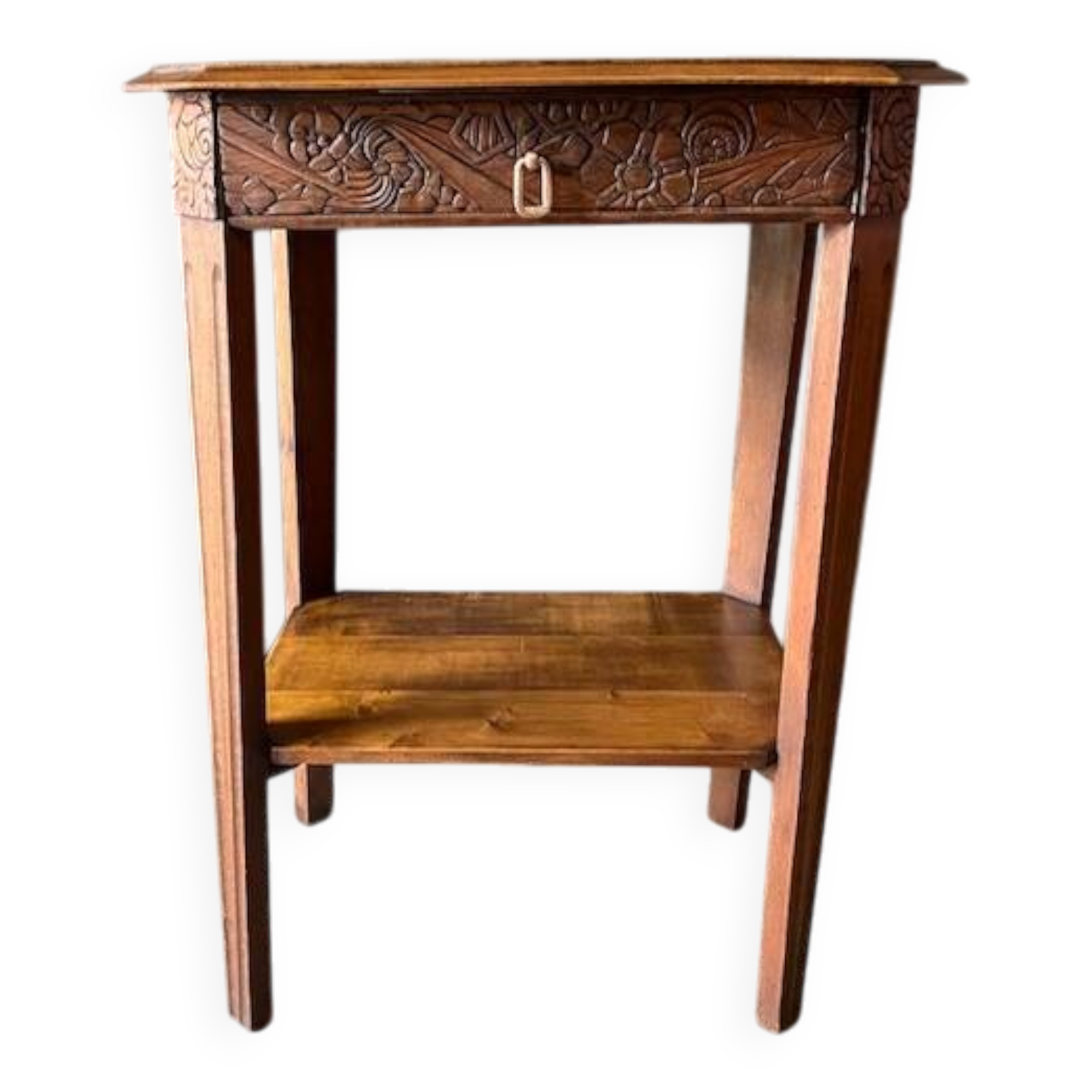 Vintage Art Deco side table / pedestal table