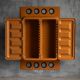 Edition Somop Wardrobe in Orange Molded Plastic, France, 1970s
