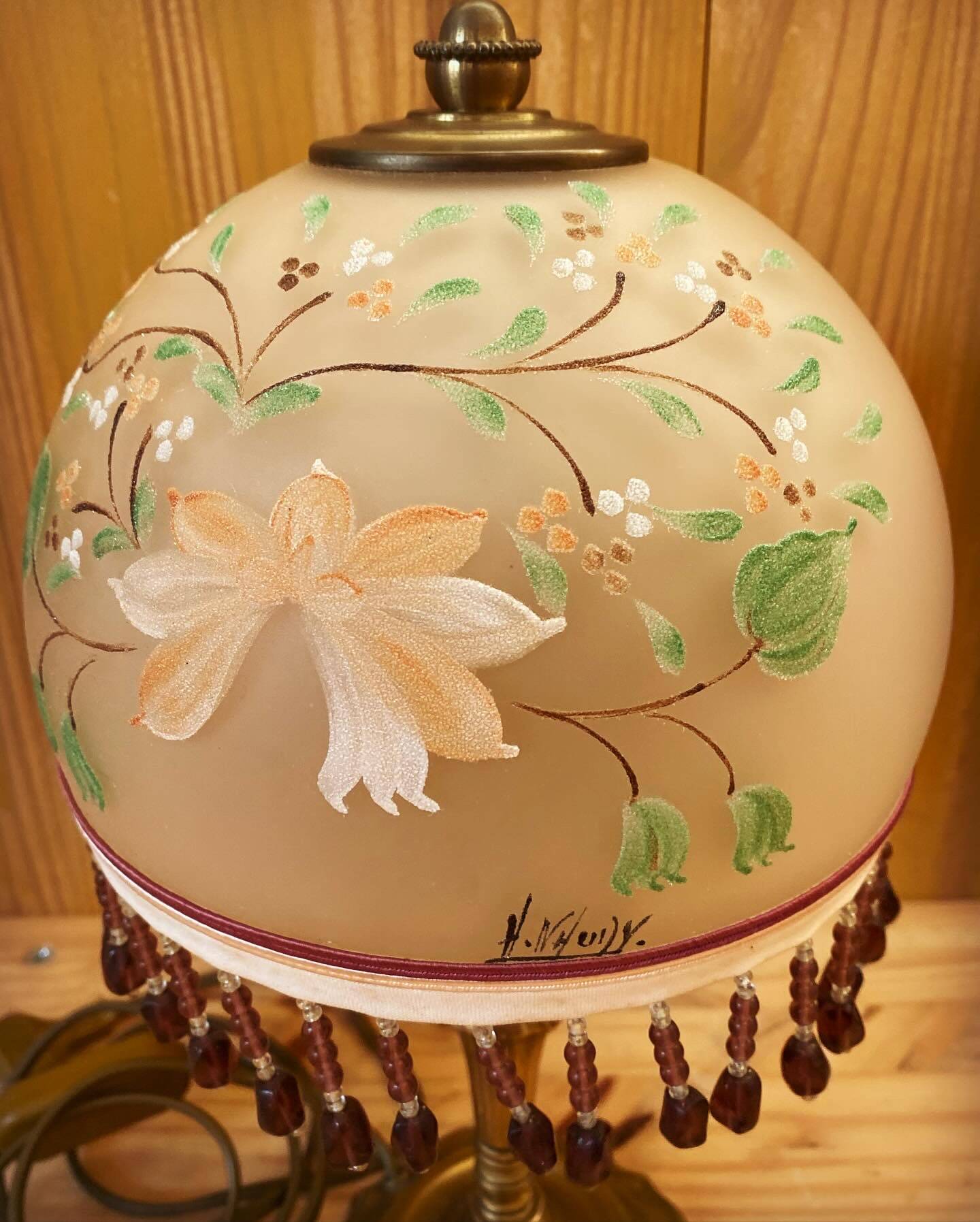 Bedside lamp signed Annick Naudy