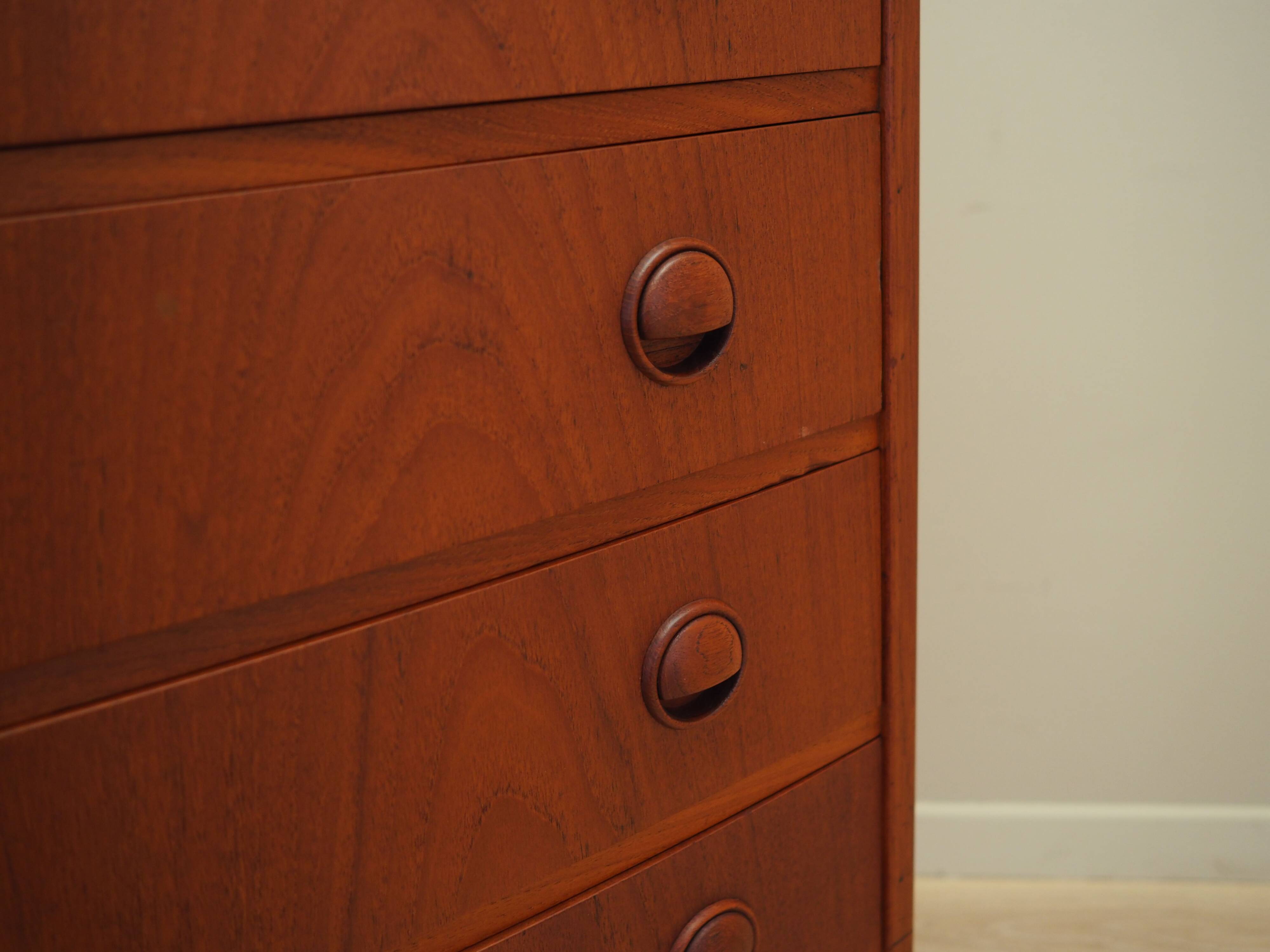 Teak chest of drawers, Danish design, 1960s, designer: Kai Kristiansen