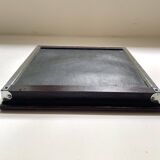 Art Deco tray, mirror, wood and metal
