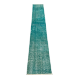 Tapis turc vintage en détresse 307 x 48 cm