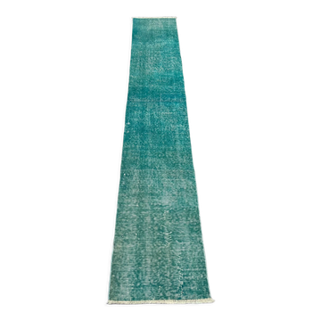 Tapis turc vintage en détresse 307 x 48 cm
