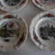 8 plates for dessert obernai Sarreguemines h.loux