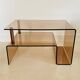 Table basse en altuglas par Michel Dumas, France années 70