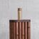 Bamboo and brass french mid-century table lamp