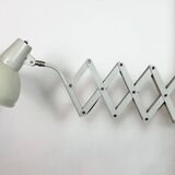 Grey German Industrial Scissor Wall Lamp from SIS, 1960s