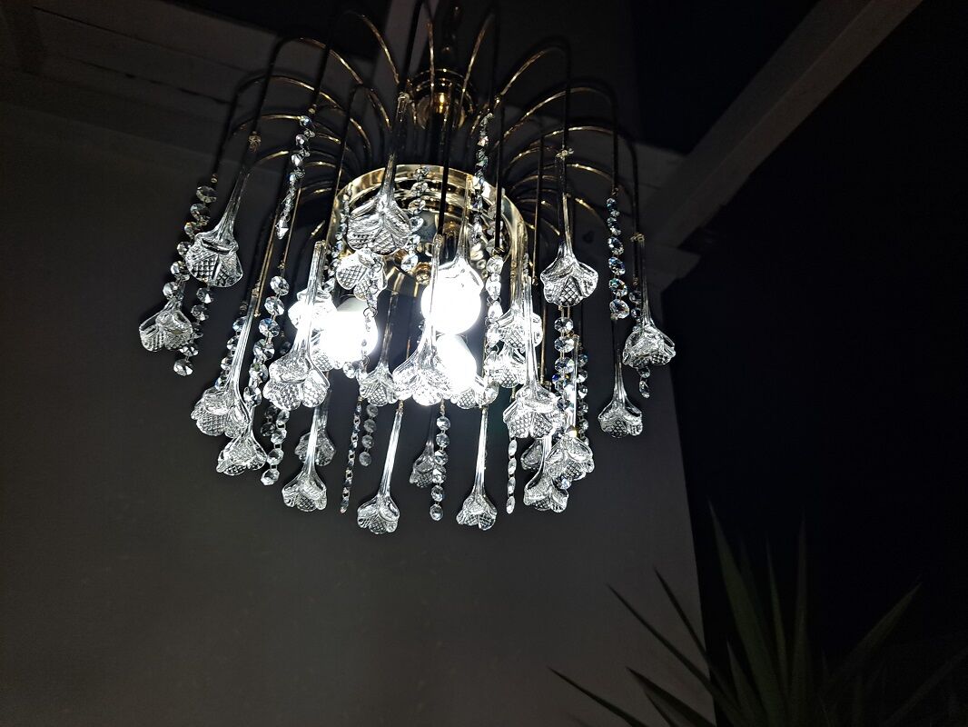 Vintage Murano Waterfall Chandelier