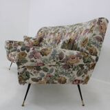 1950s Italian Curved "Banana" 3-Seater Sofa