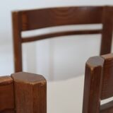 4 modernist cream chairs