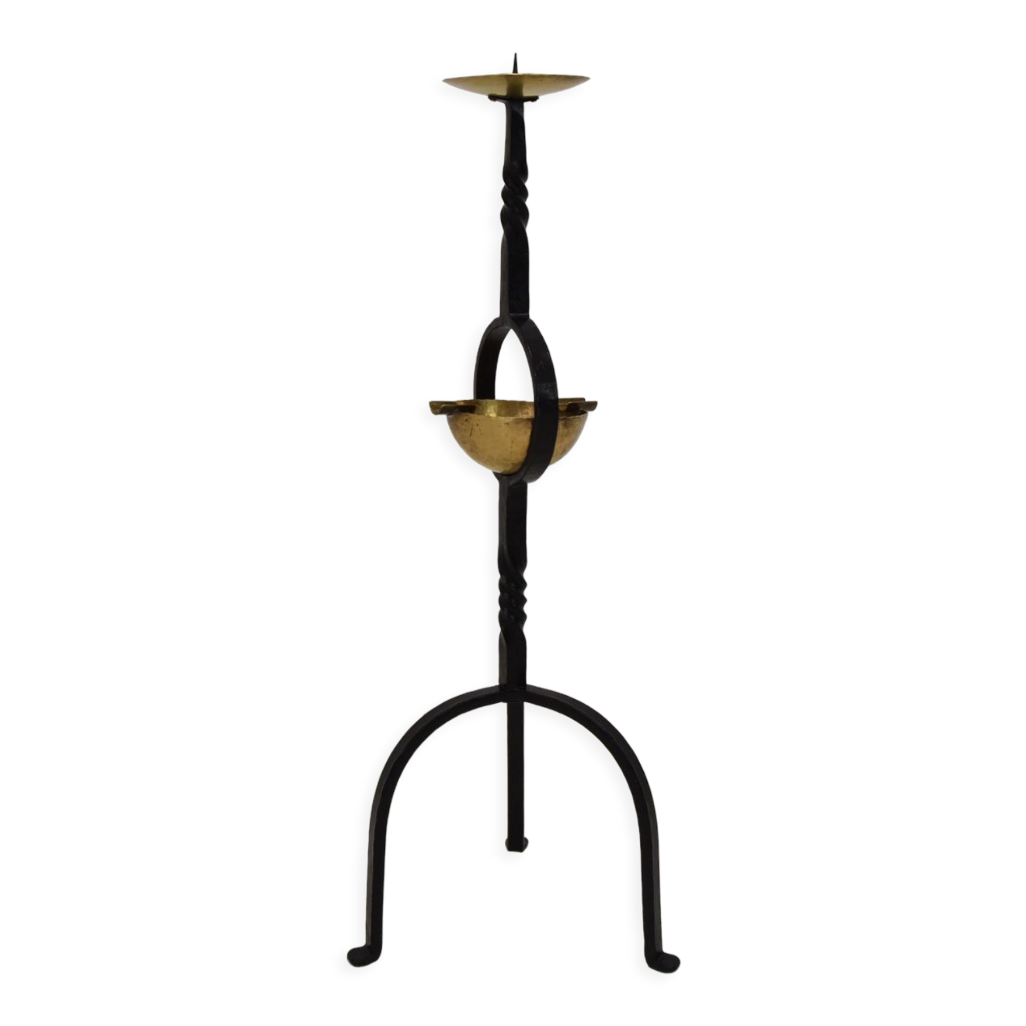 Mid-century candlestick and ashtray, 1960's