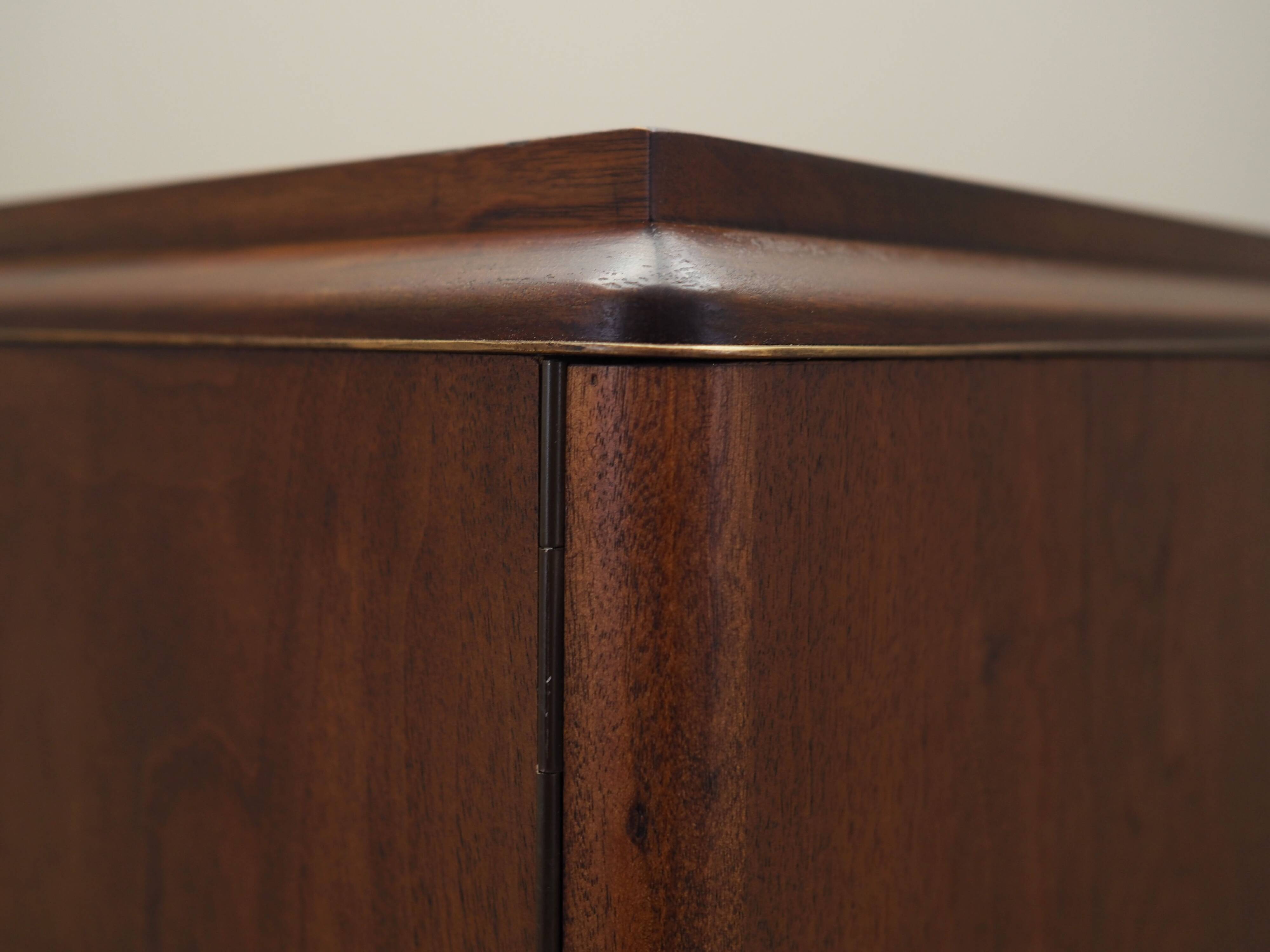 Walnut highboard, Danish design, 1960s, production: Denmark
