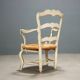 Antique baroque-style armchairs in lacquered wood from the 19th century.