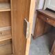 Parisian wardrobe in vintage pine old manufacture 1950