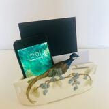 Letter door in earthenware topped with a peacock