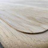 Raw wood dining table