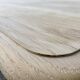 Raw wood dining table