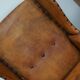 Old Patinated Dutch Cognac Colored Leather Club Chair, Set of 2