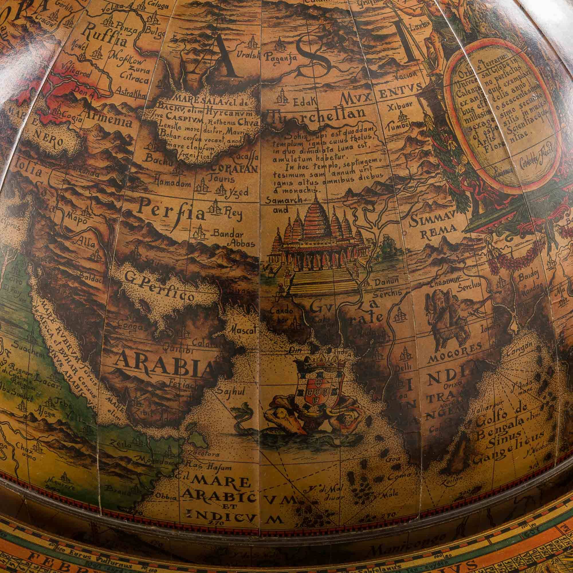 Large Mid-century globe bar cabinet, Italy 1960s