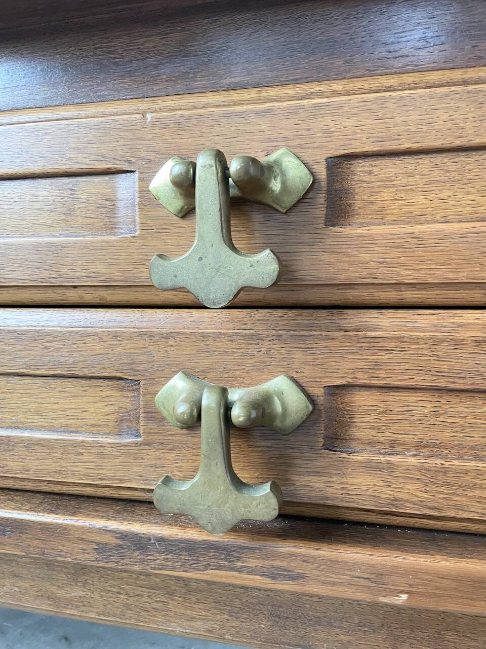 Guillerme and Chambron oak chest of drawers