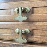 Guillerme and Chambron oak chest of drawers