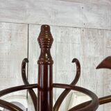 Curved wood coat racks