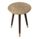 Table d'appoint en laiton fait main : table d'accent moderne du milieu du siècle