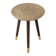 Table d'appoint en laiton fait main : table d'accent moderne du milieu du siècle