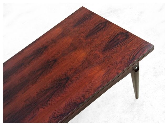 Table extensible palissandre vintage scandinave 1960