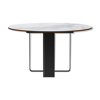 Table Felice Statuario céramique blanche