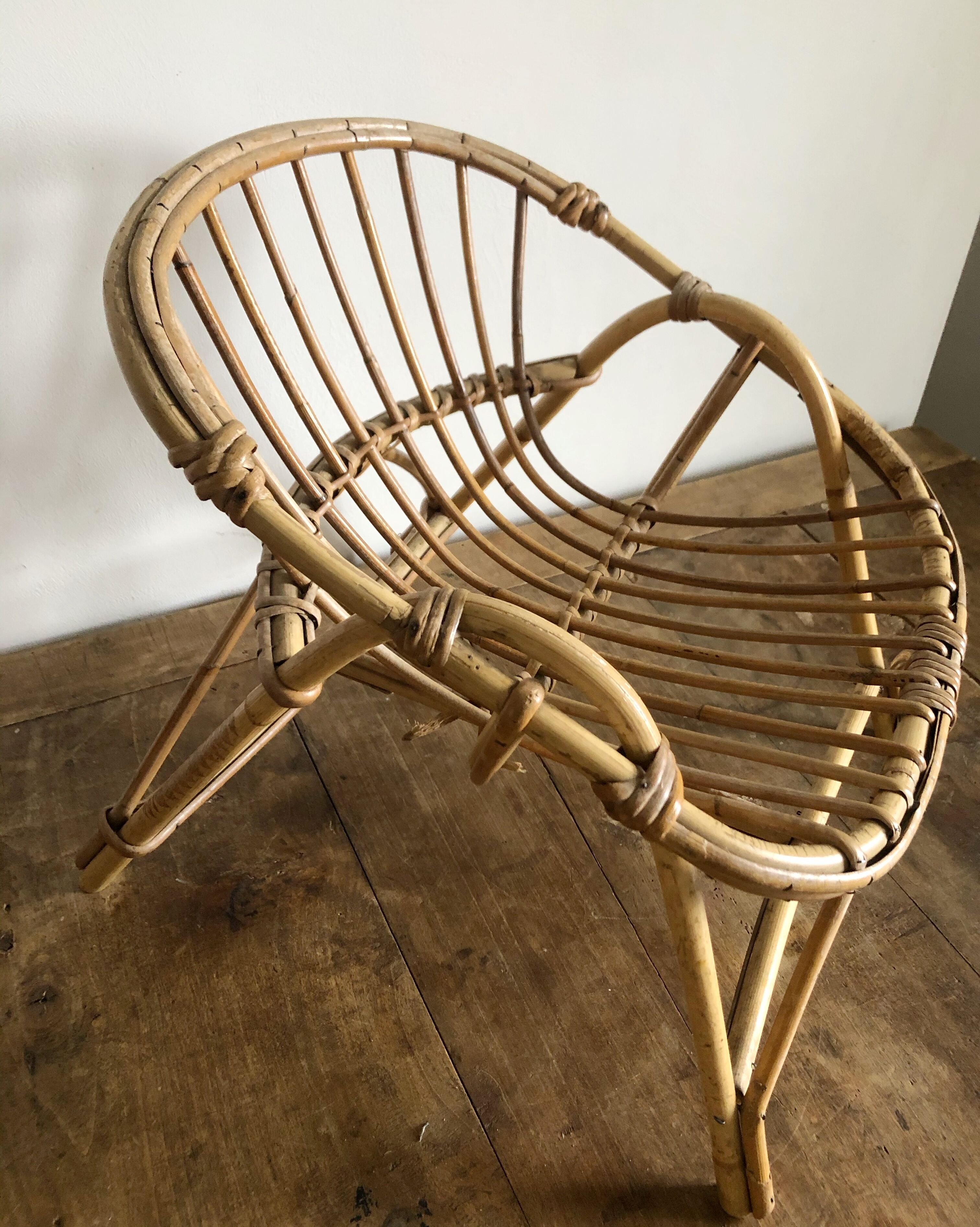 Children's rattan chair