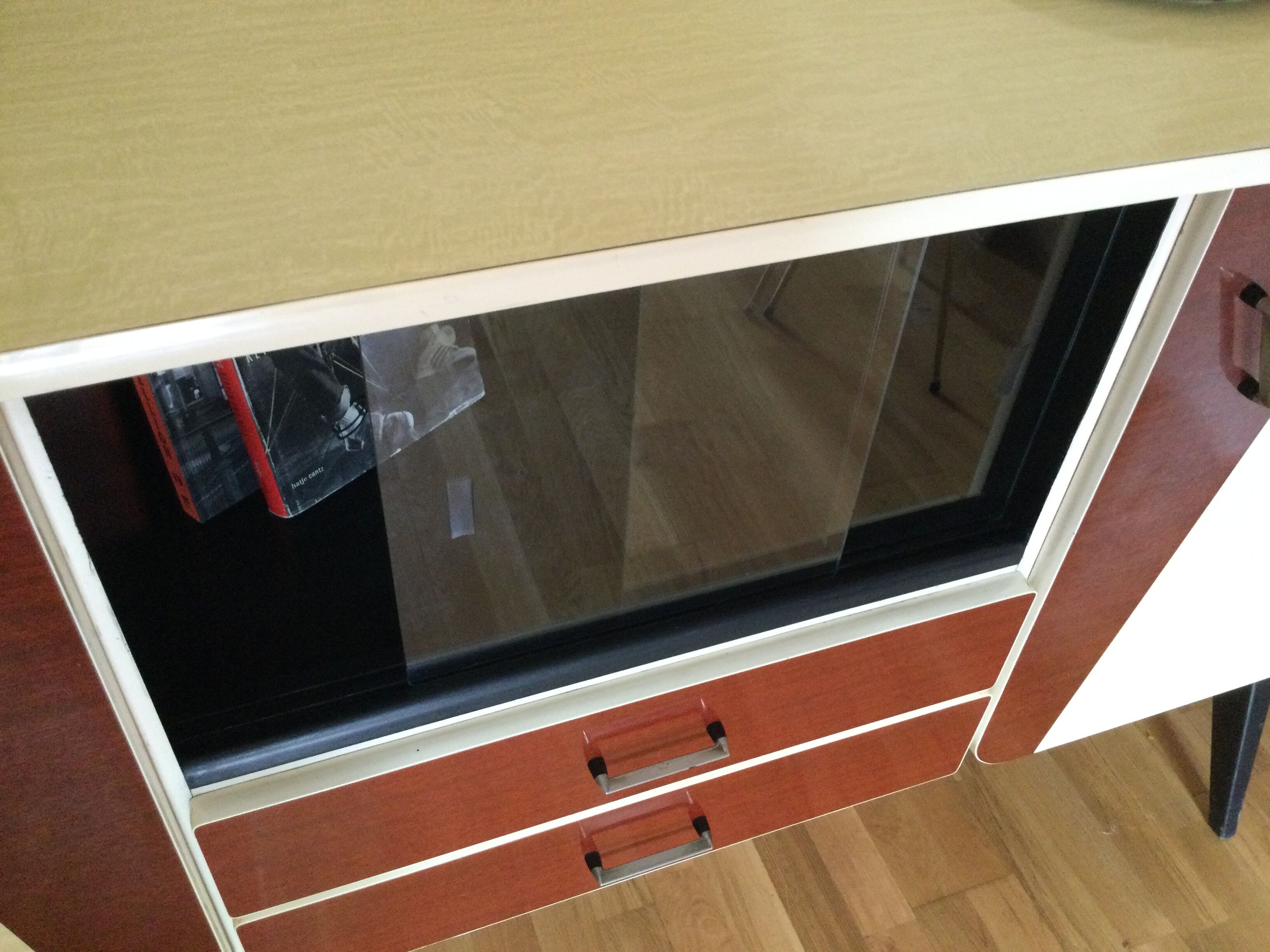 Enfilade vintage bois et formica