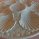Longchamp white earthenware oyster plate