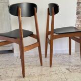 Chic vintage pair of Scandinavian chairs