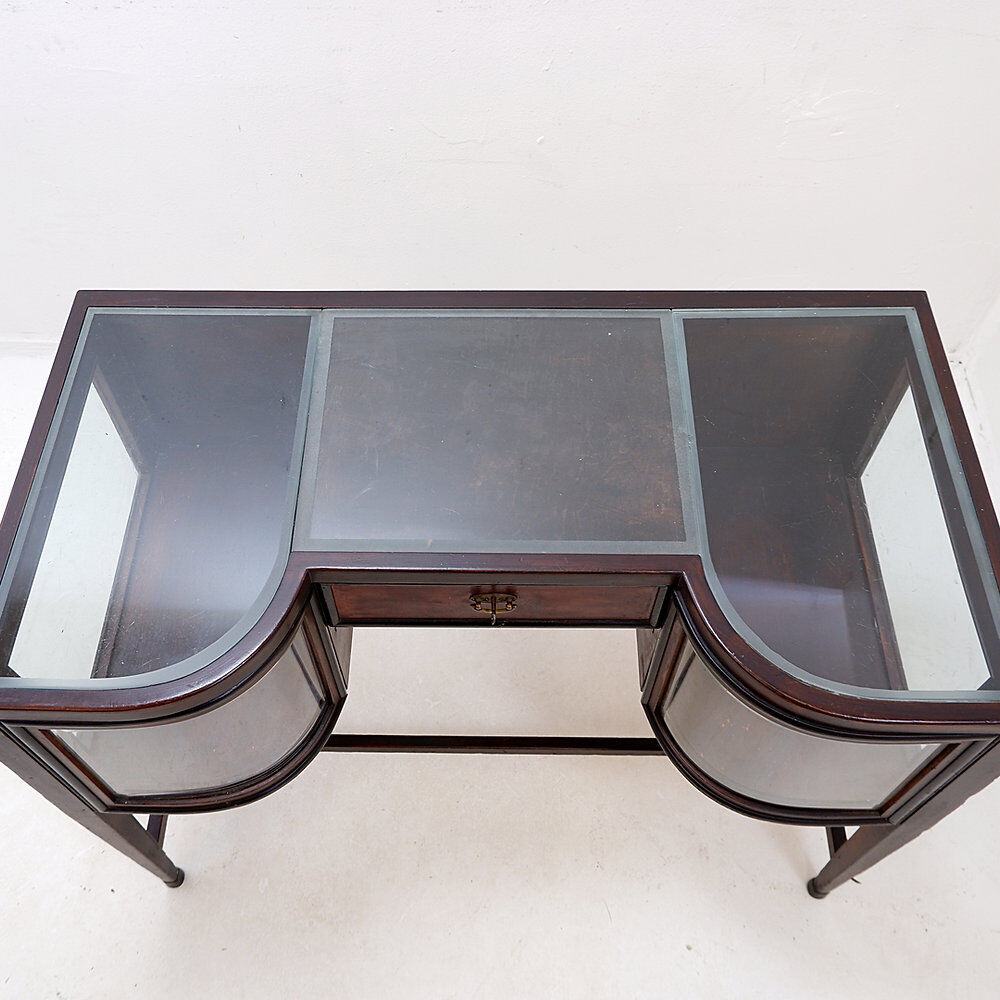 Console avec vitrines courbes - Style Art Déco