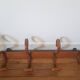 Wooden wall coat rack