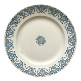 Round ironstone dish Rhodes, Longwy