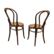 Paire de chaise fischel made in Austria bois courbé